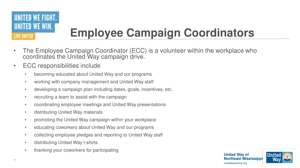 employee campaign coordinators