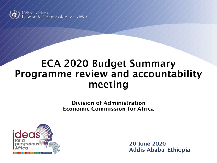 eca 2020 budget summary programme review