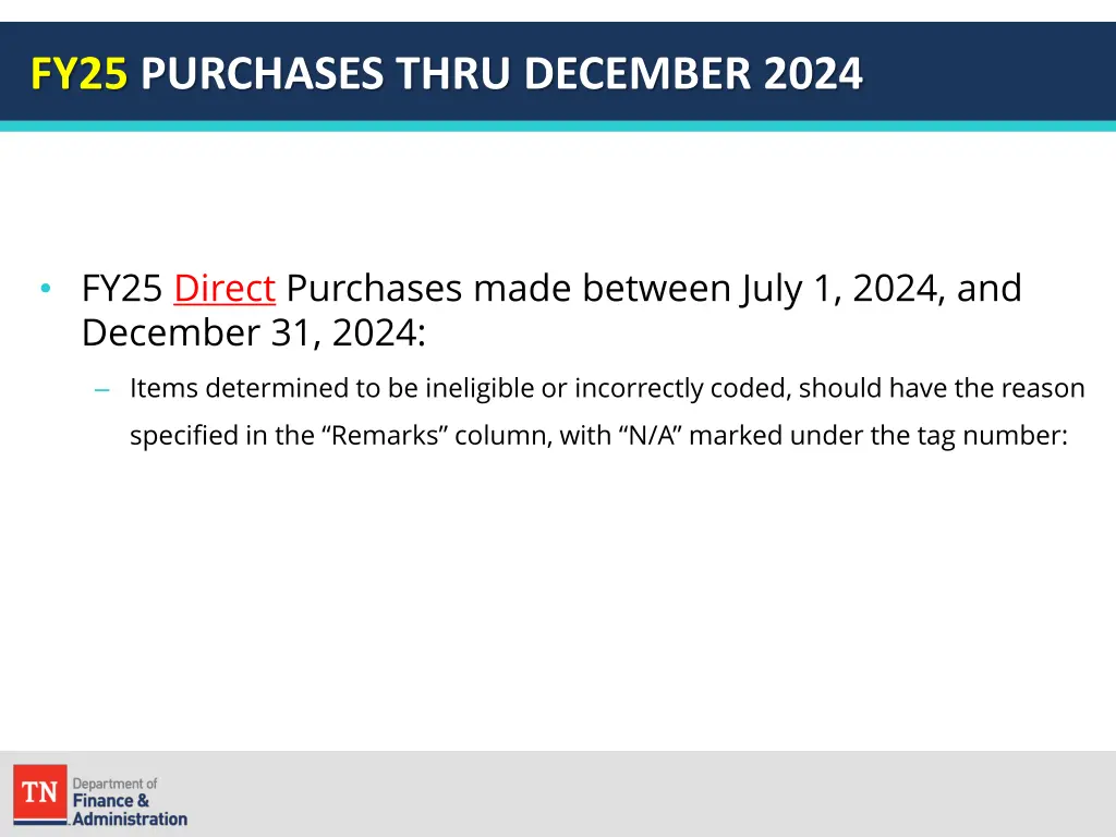 fy25 purchases thru december 2024 2