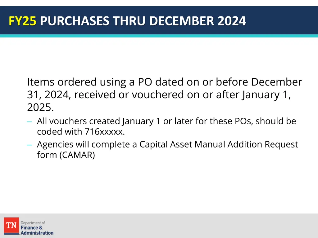 fy25 purchases thru december 2024 5