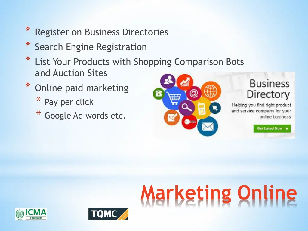 register on business directories search engine