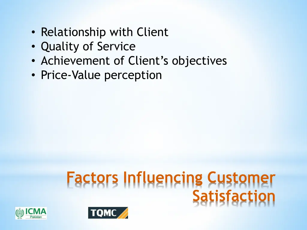 relationship with client quality of service 1