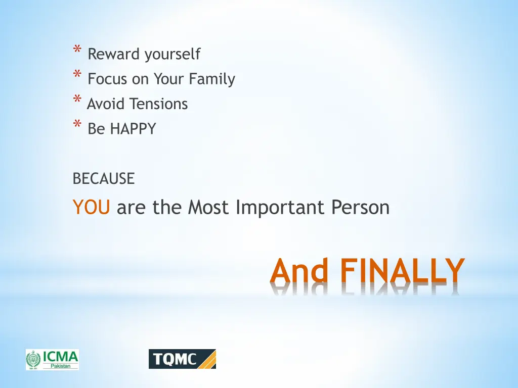 reward yourself focus on your family avoid