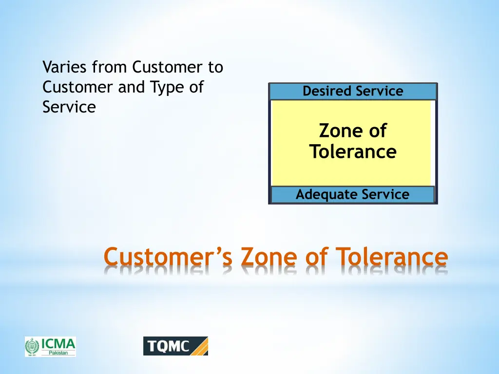 varies from customer to customer and type