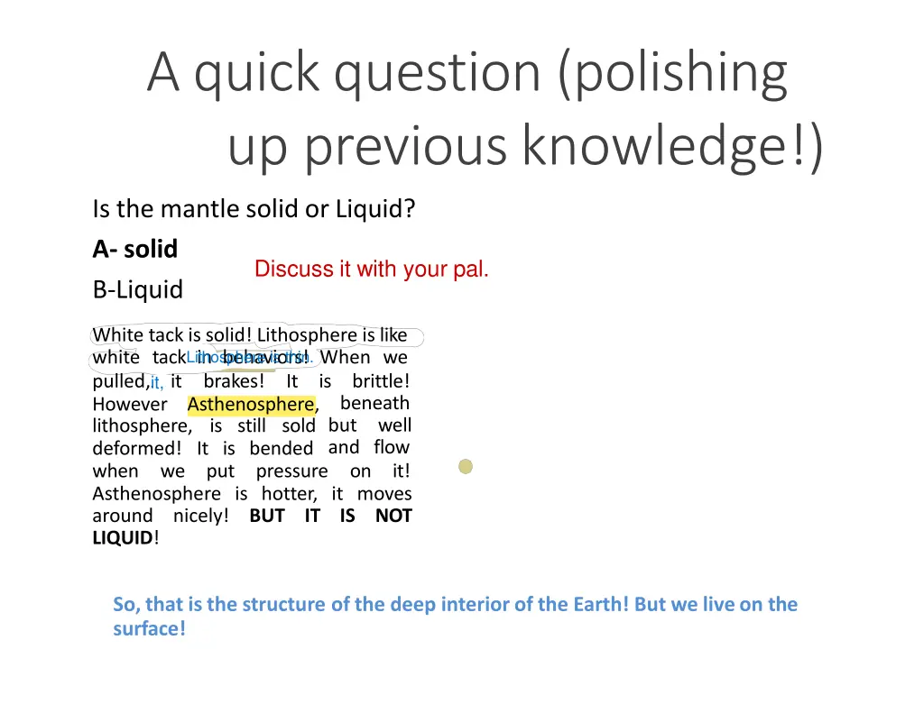 aquickquestion polishing up previousknowledge