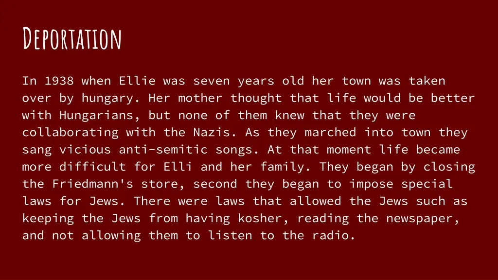 deportation