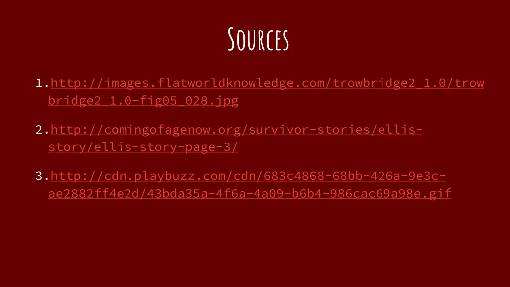 sources