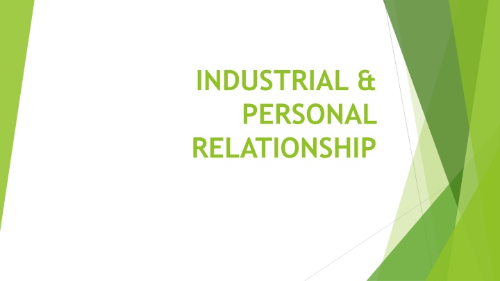 industrial personal relationship