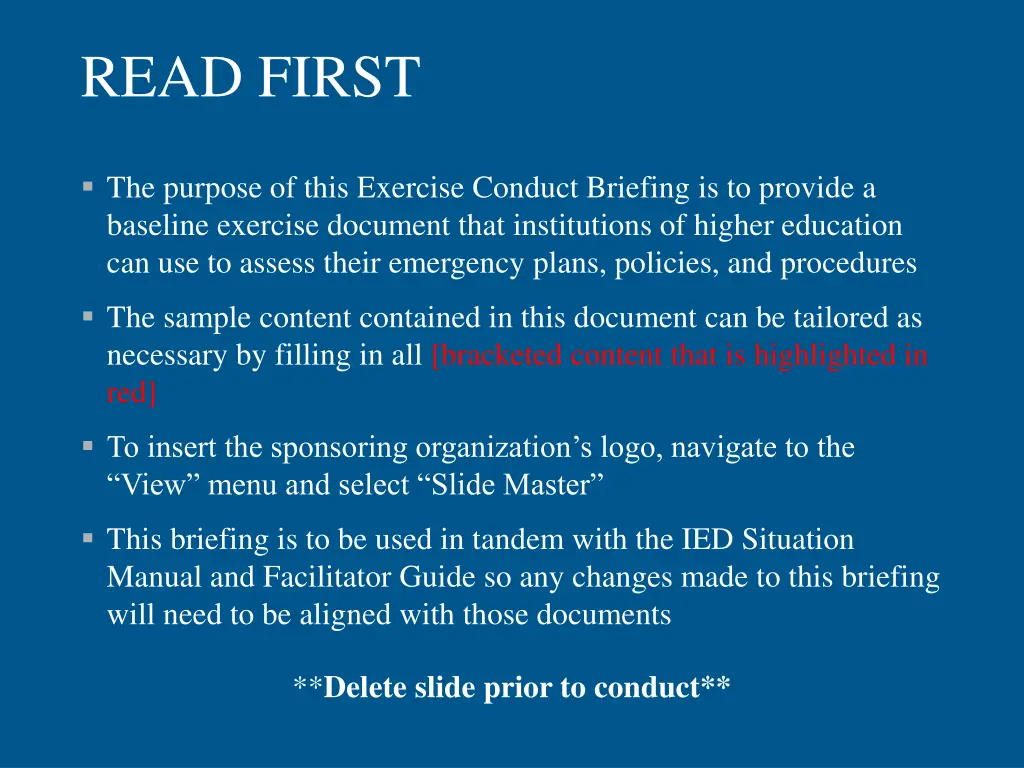 read first