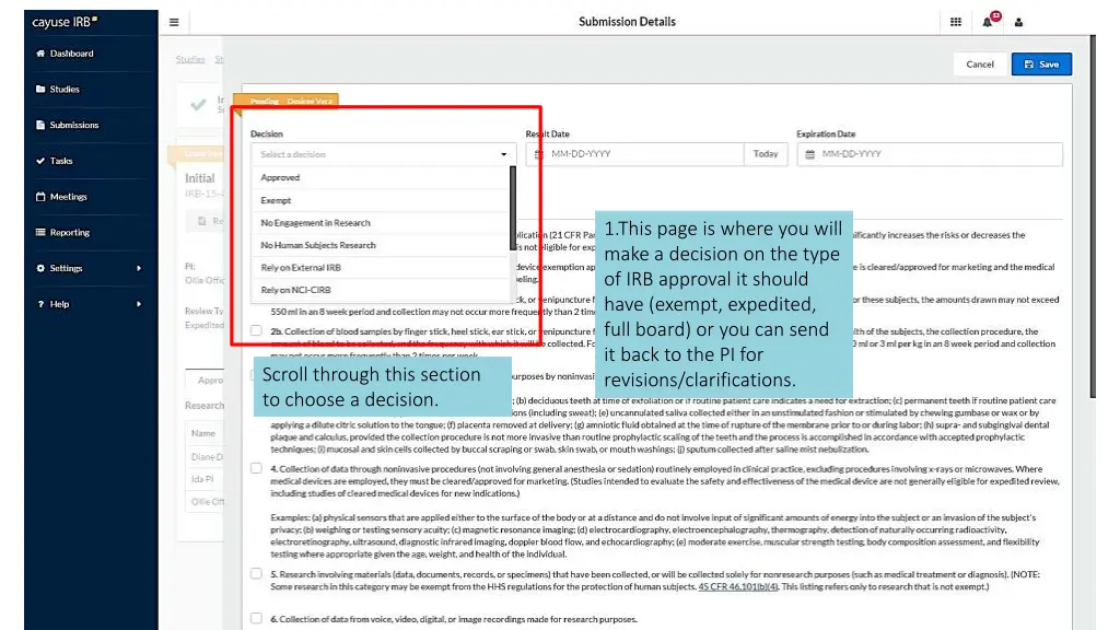 1 this page is where you will make a decision