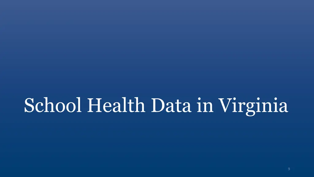 school health data in virginia
