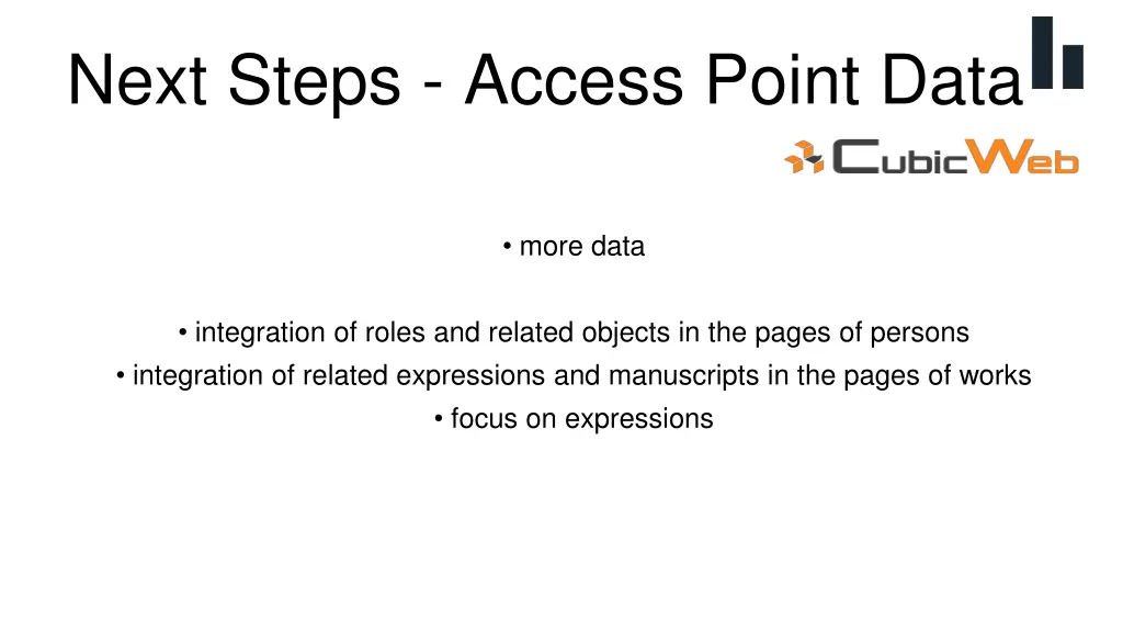next steps access point data