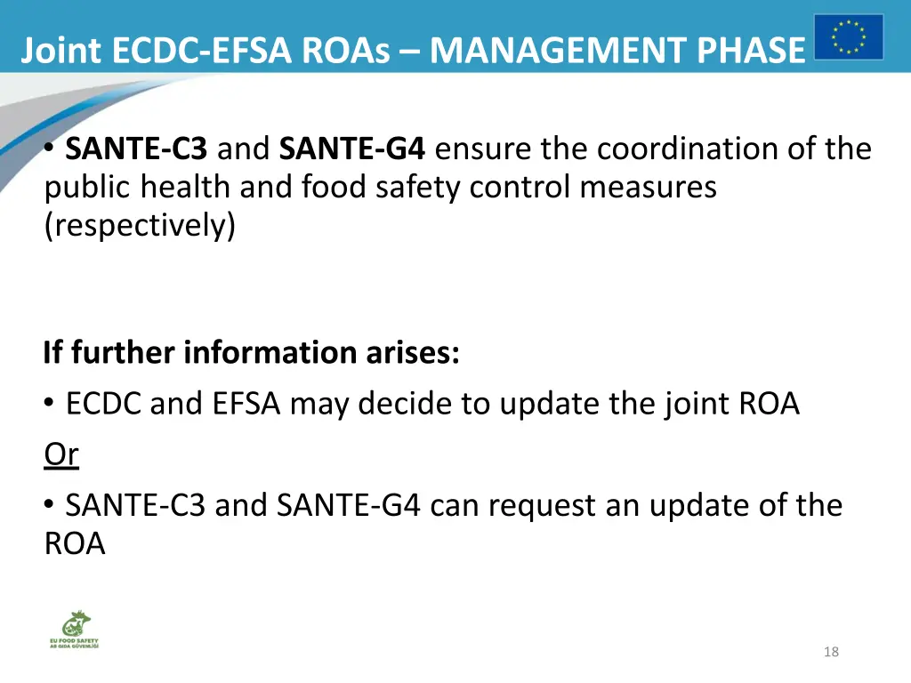 joint ecdc efsa roas management phase