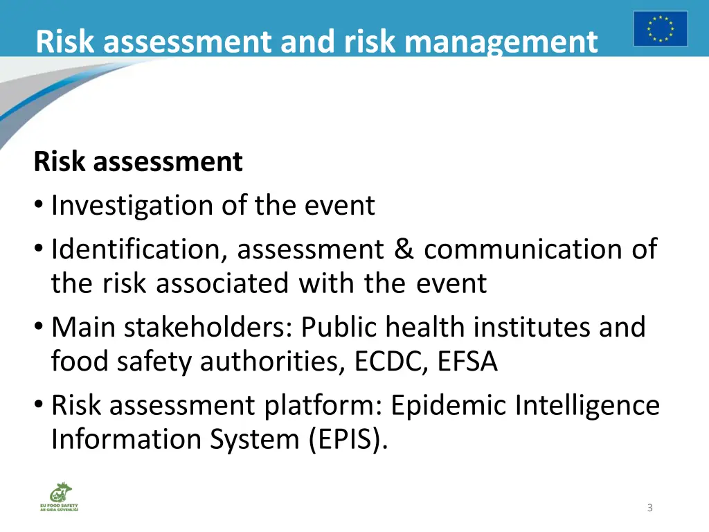 risk assessment and risk management