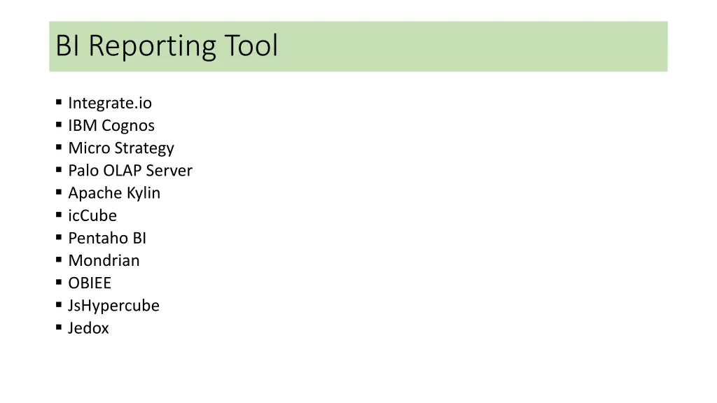 bi reporting tool
