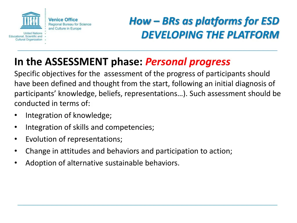 how brs as platforms for esd developing 14