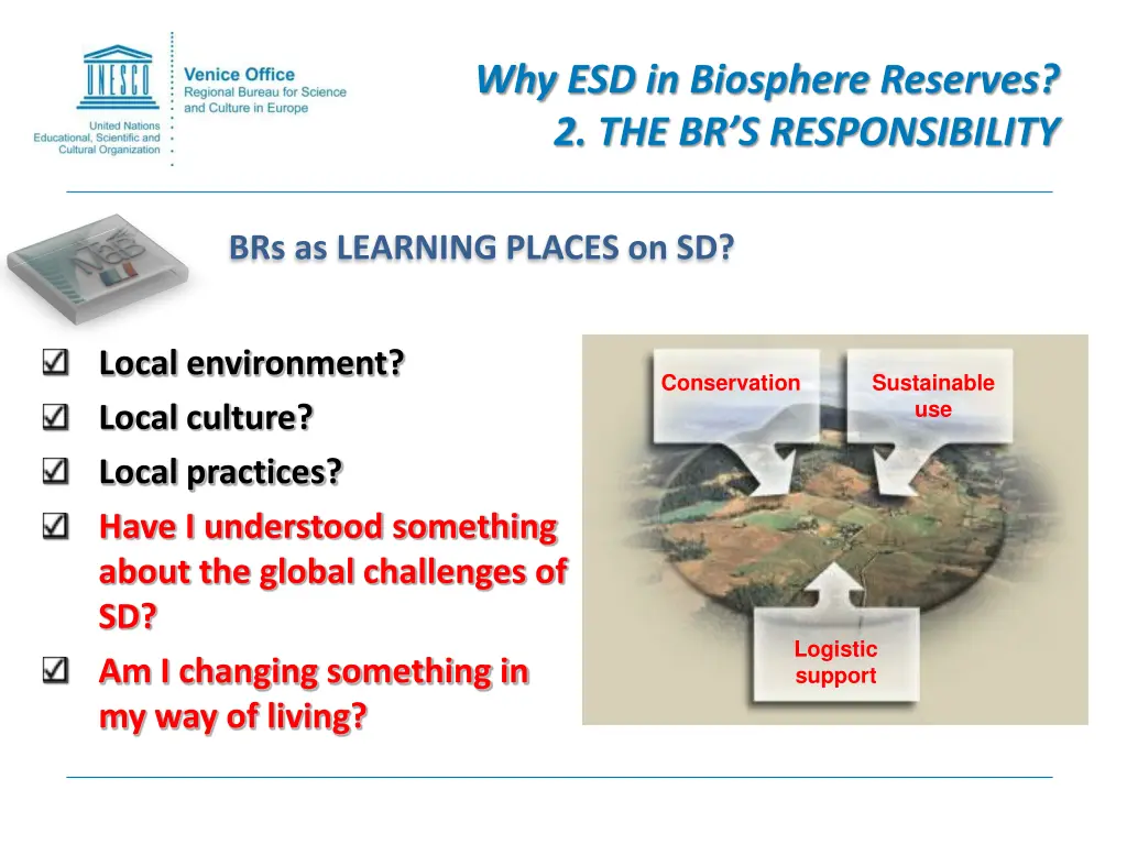 why esd in biosphere reserves 3