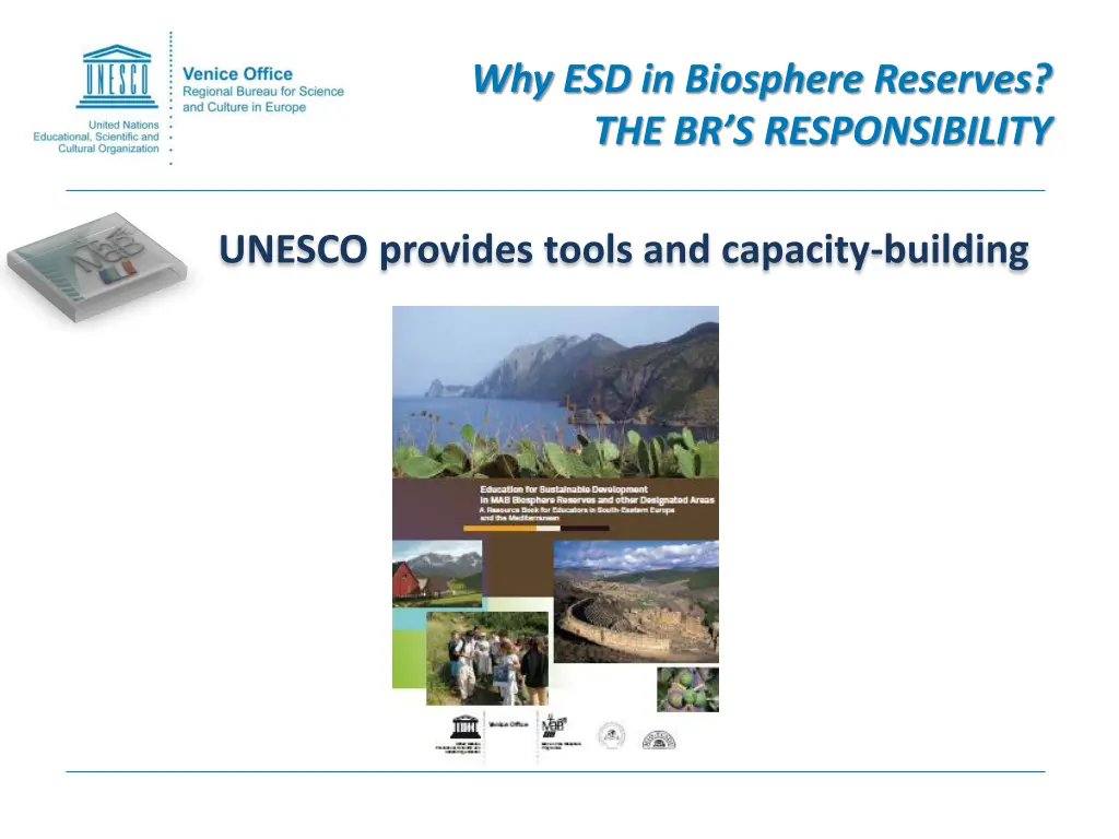 why esd in biosphere reserves 6