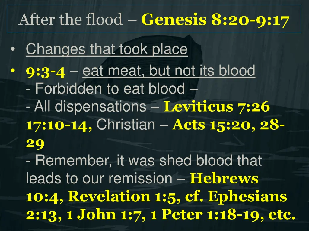 after the flood genesis 8 20 9 17 3