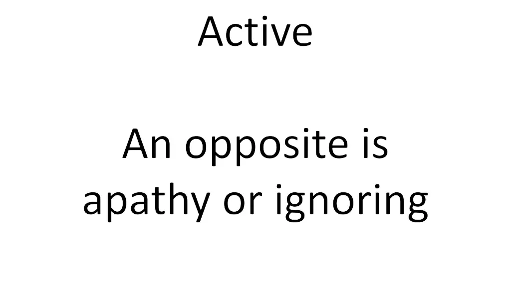 active