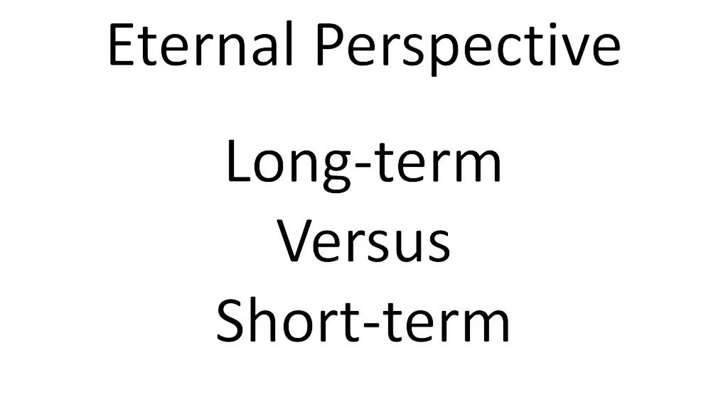 eternal perspective