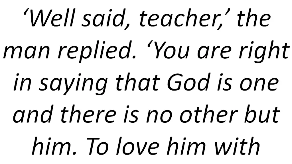 well said teacher the man replied you are right