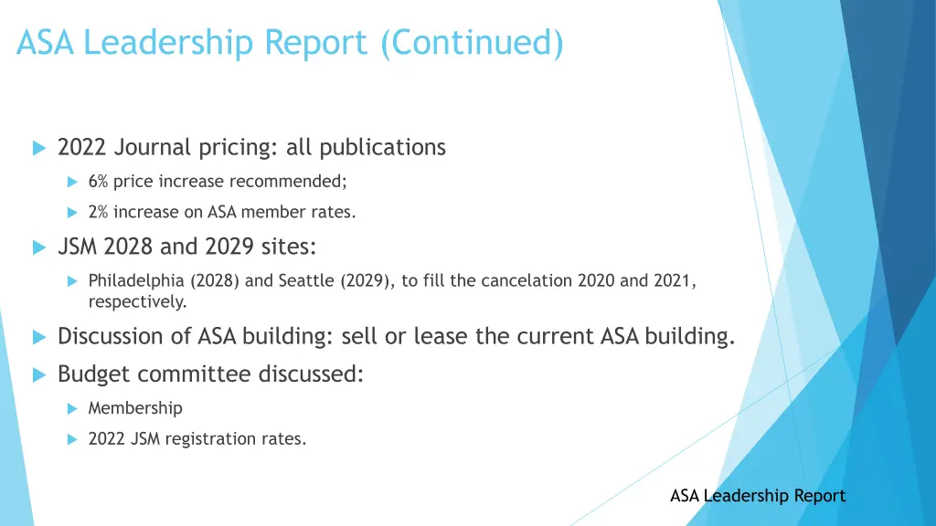 asa leadership report continued 1