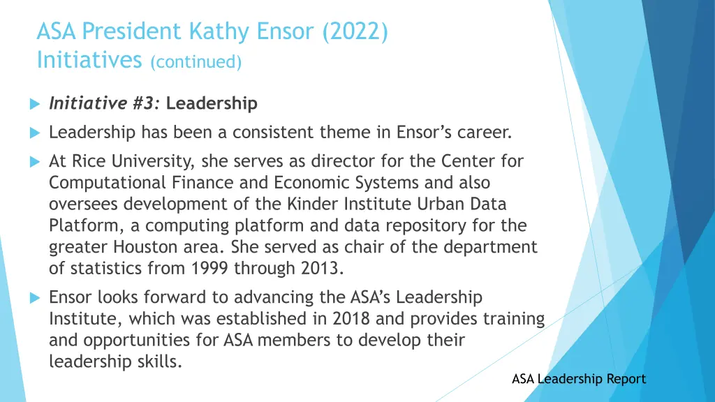 asa president kathy ensor 2022 initiatives 2