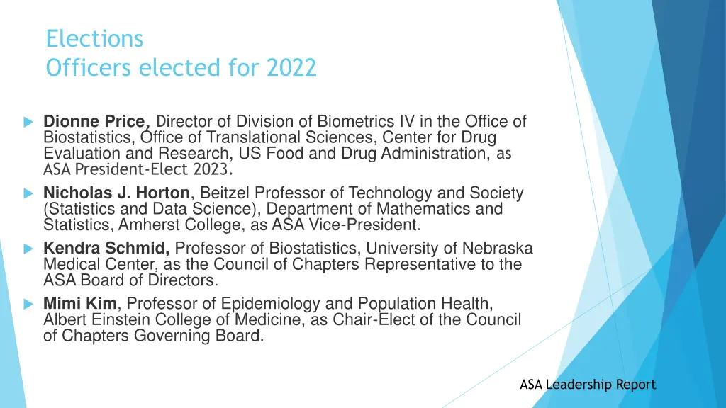 elections officers elected for 2022