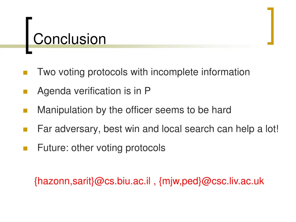 conclusion