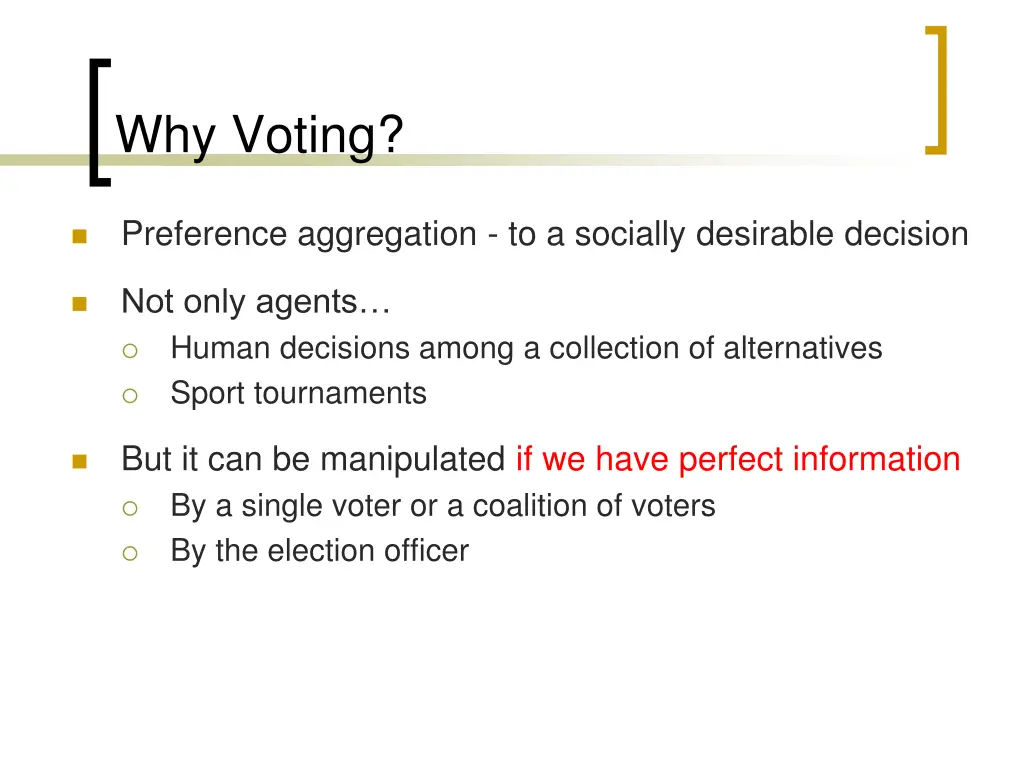why voting