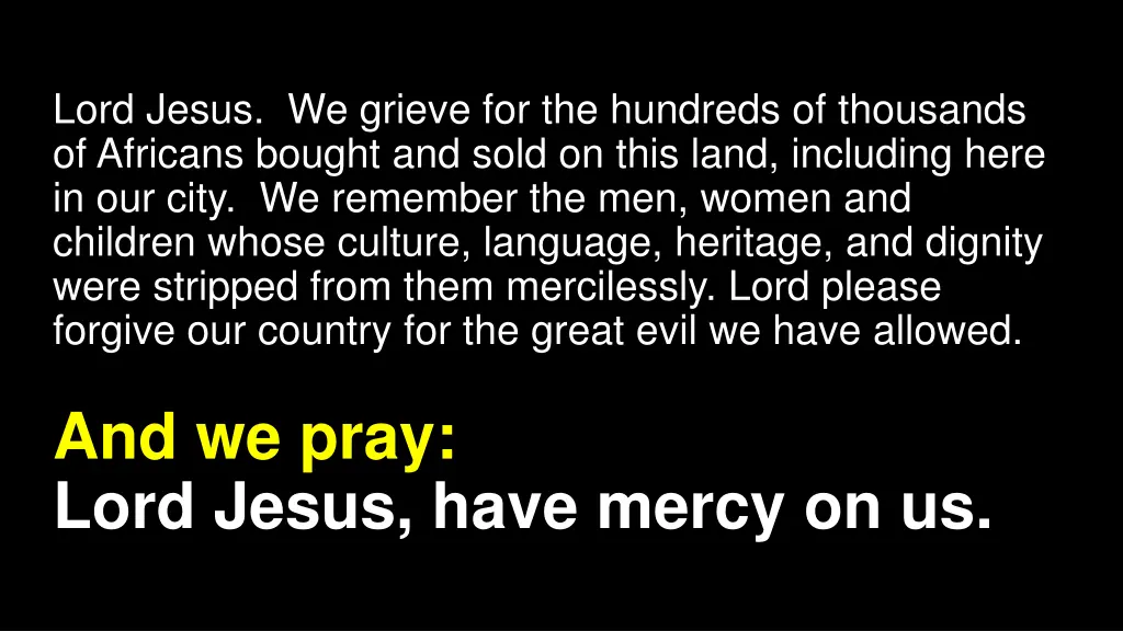 lord jesus we grieve for the hundreds