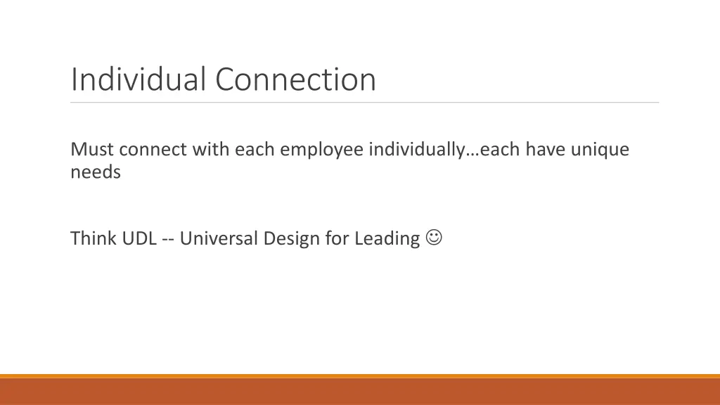 individual connection