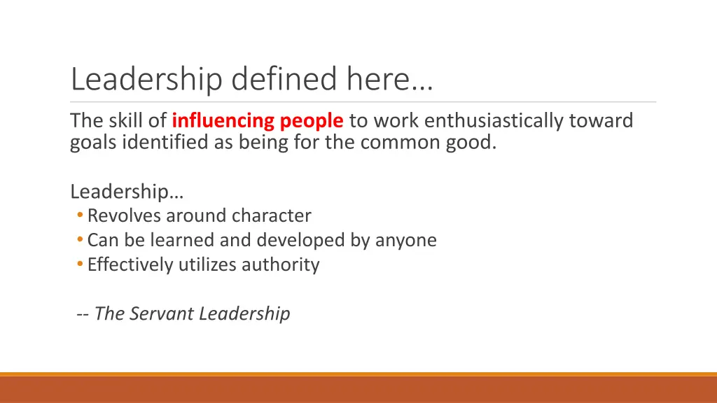 leadership defined here