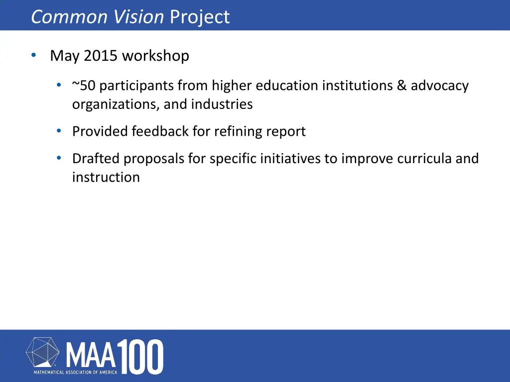 common vision project 7