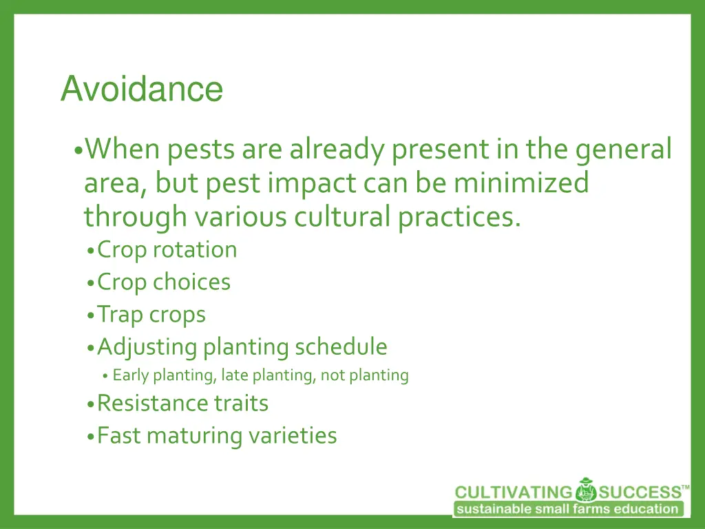 avoidance