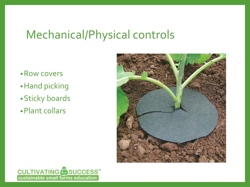 mechanical physical controls