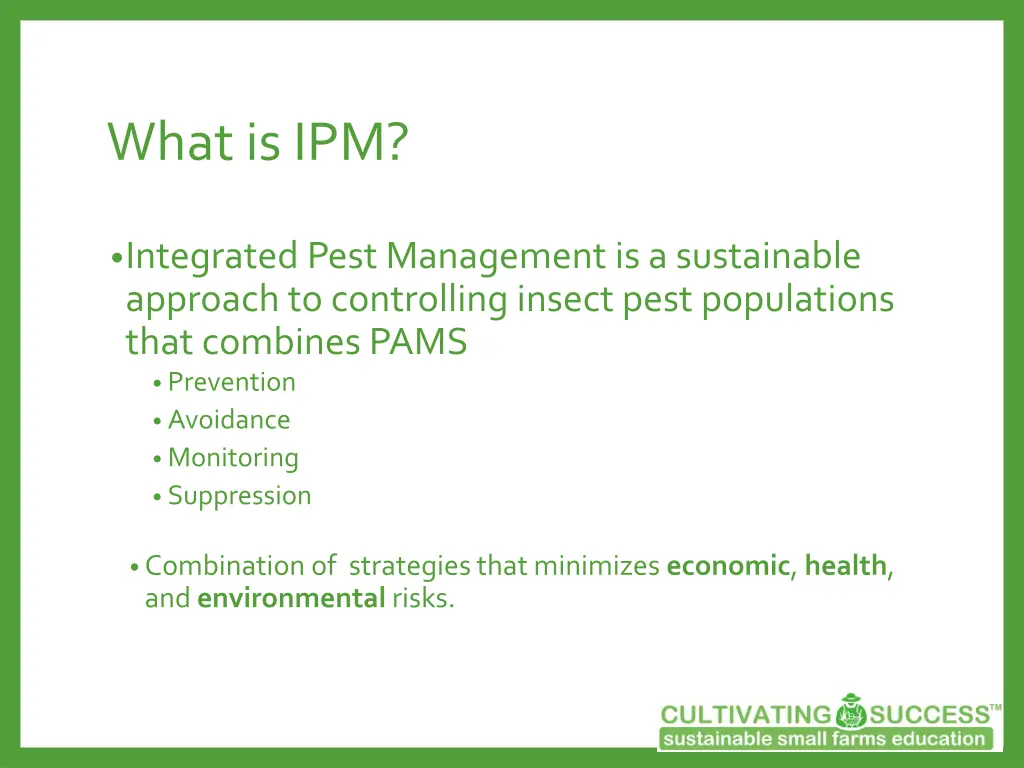 what is ipm