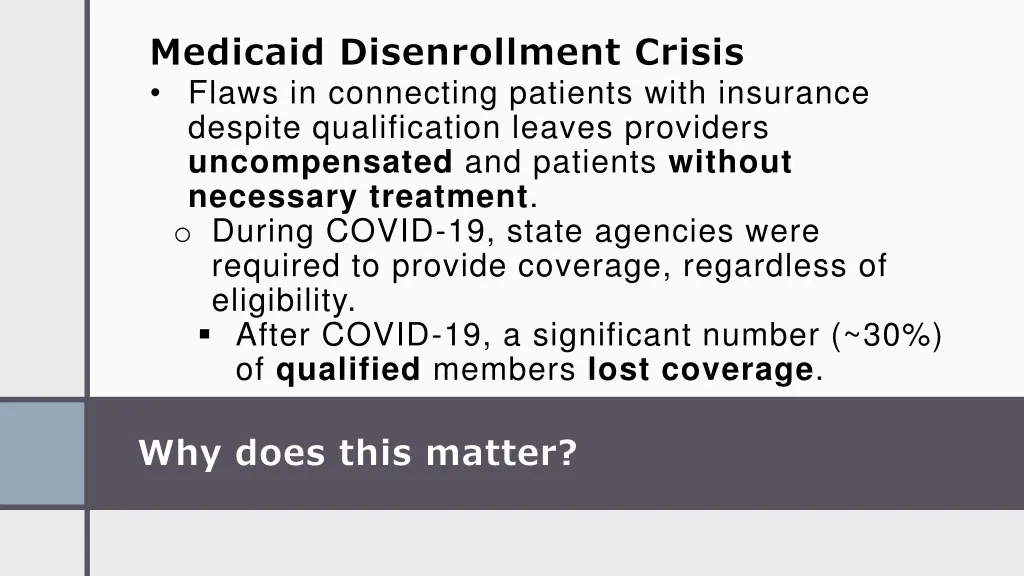 medicaid disenrollment crisis flaws in connecting