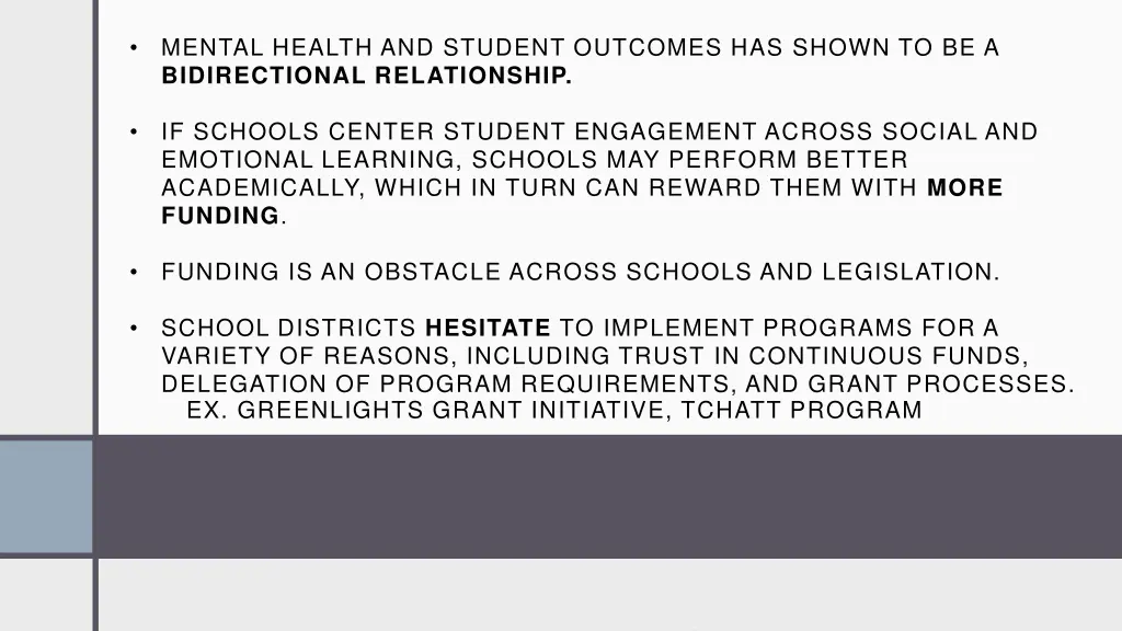 mental health and student outcomes has shown