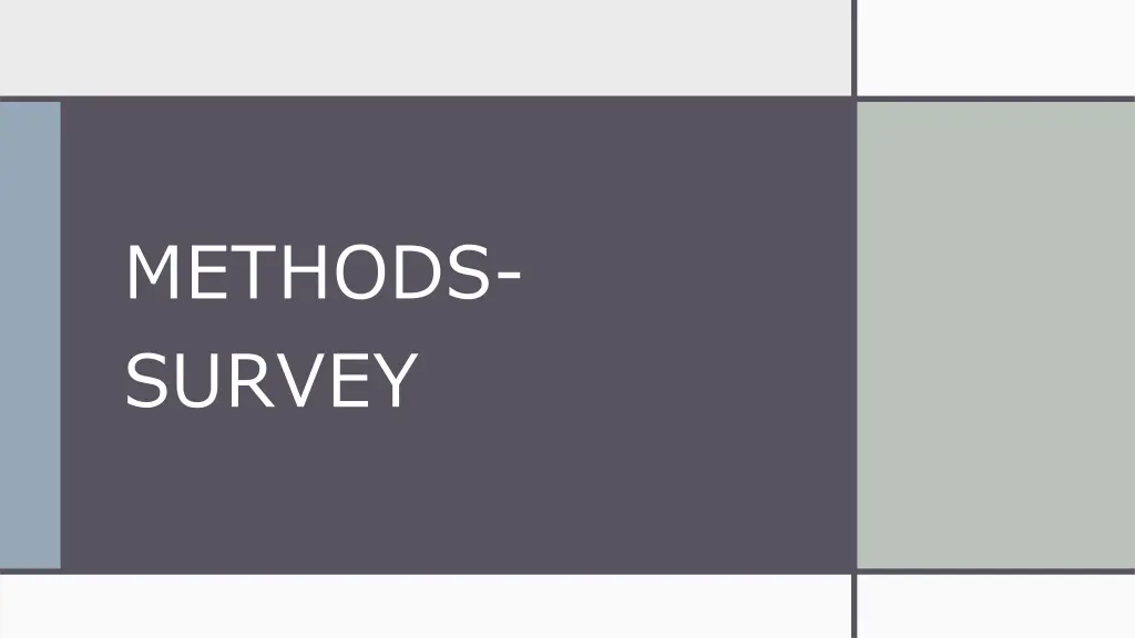 methods survey