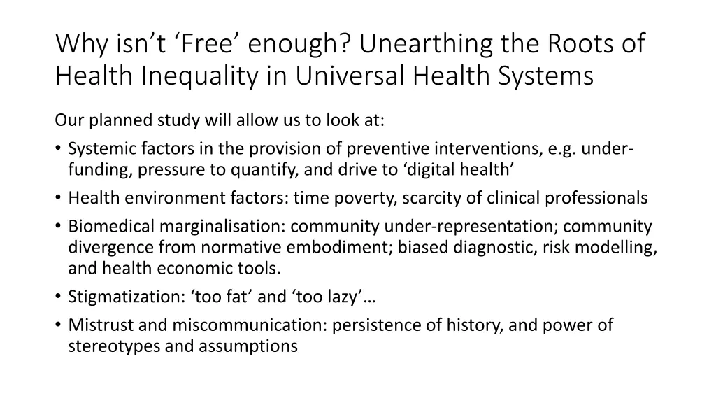 why isn t free enough unearthing the roots