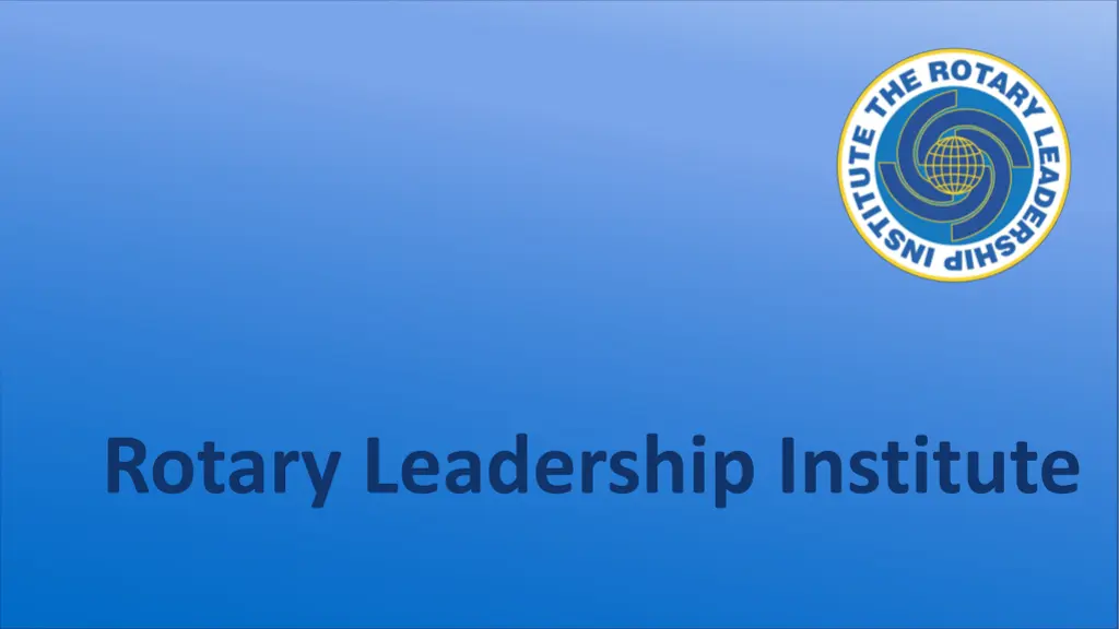 rotary leadership institute