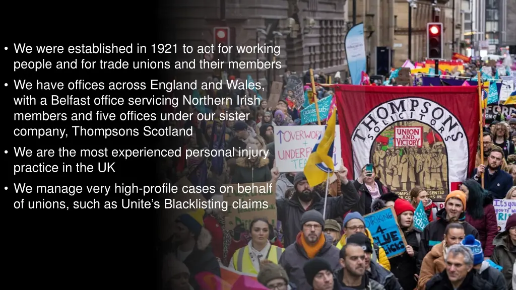 we were established in 1921 to act for working