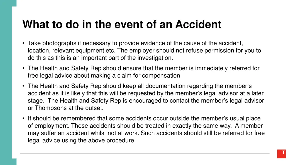 what to do in the event of an accident 1