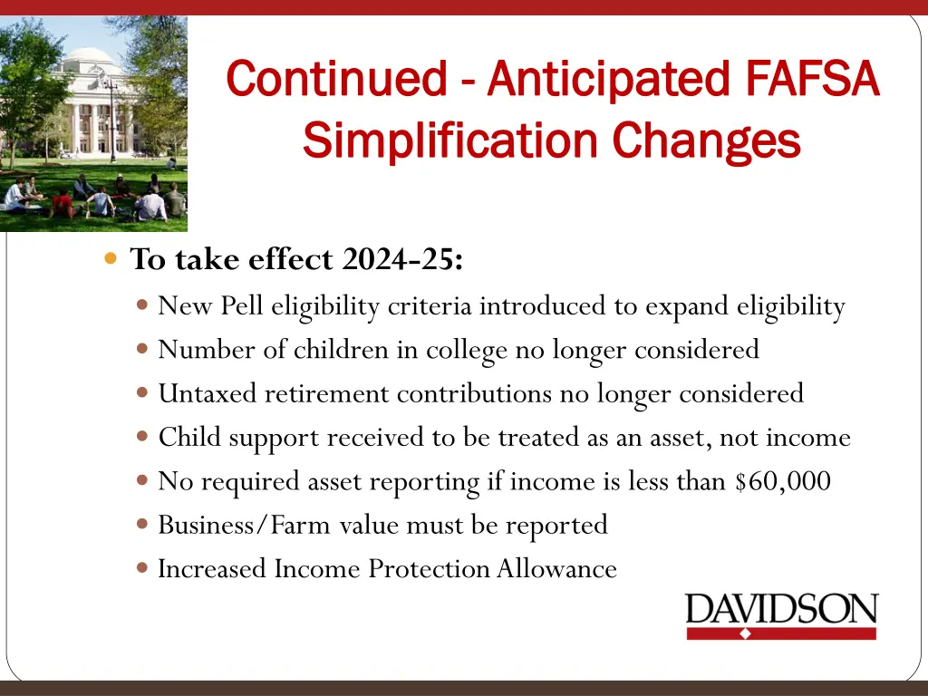 continued continued anticipated fafsa anticipated