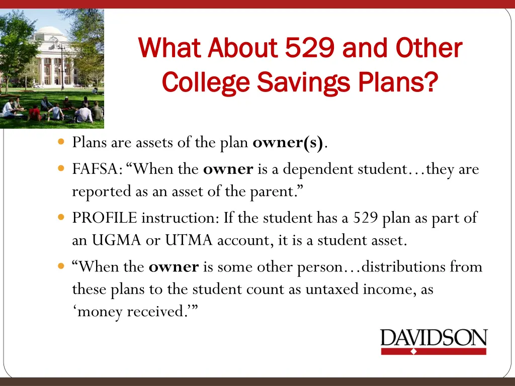 what about 529 and other what about 529 and other
