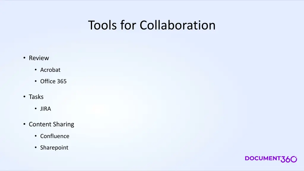 tools for collaboration