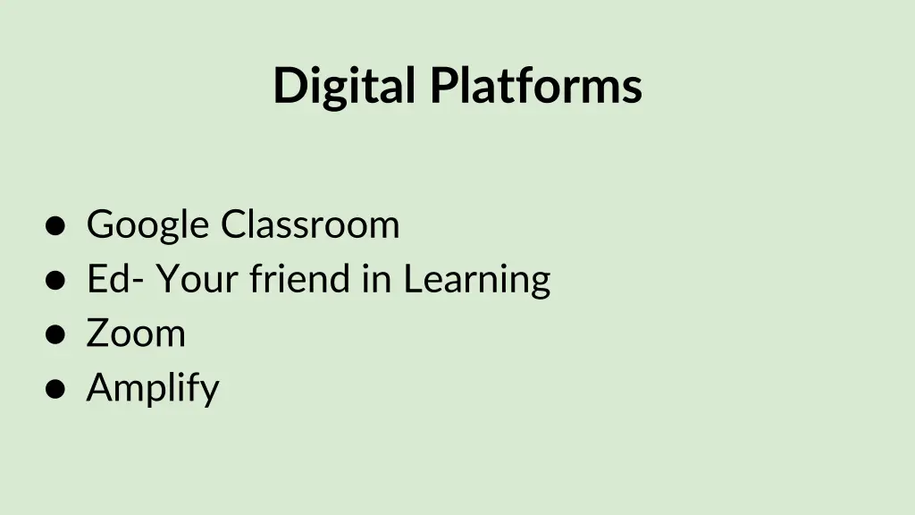 digital platforms