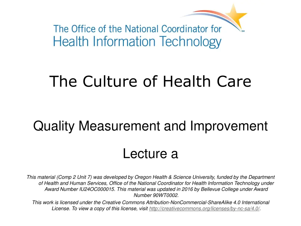 the culture of health care